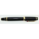 Montblanc Boheme black ballpoint pen with red stone to clip (PT2148920)