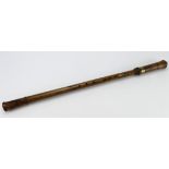 Woodwind musical instrument, possibly a cornamuse, makers name 'Wood' stamped to side, nice quality