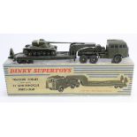 Dinky Supertoys (French), no. 890 'Tracteur Berliet, et Semi-Remorque, Porte-Char', contained in