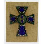 Jewelled Cross on board, has some age, very unusual item.