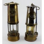 Miners lamps. Two miners lamps, comprising an E. Thomas & Williams Ltd; & a Ministry of Power Safety