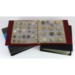 GB & World Coins, a collection in three albums, 19th-20thC including silver.