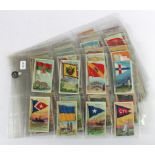 American Tobacco Co - Flags of all Nations Series, part set 66/200 in pages, G - VG (1 has back