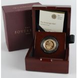 Sovereign 2017 "Pistrucci" Proof FDC boxed as issued