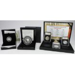 World Commemorative Coin Sets (3): Niue "The Raven" silver proof 2oz $5 2020; Royal Australian