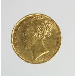 Sovereign 1862 wide date, aVF