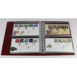 GB FDC's (x40) in Royal Mail Presentation Pack Binder (mainly 1990's) plus 1968 Collectors pack