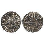 Edward III silver penny of Durham, 1.90g, toned VF, light porosity.