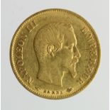 France gold 10 Francs 1858A, GF