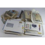 German Postal history, Covers and cards in box. (Qty)