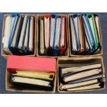 Europe. Five cartons of stamp albums, stockbooks, album pages etc inc Austria, France, Germany,