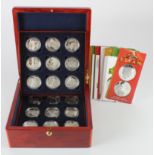 Jersey, Guernsey and Alderney "The Golden Age of Steam" Five Pounds 2004 Silver Proofs. The 18