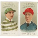 Kinnear - Jockeys, set 1, complete set in a large page, mixed condition G - VG cat value £960