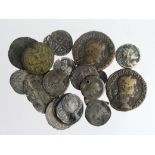 Ancient & Hammered Coins, Fourrées and Fragments (21) noted Carausius Pax antoninianus nF, etc.