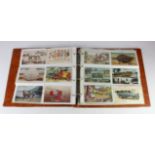 Novelty, pull-outs, interesting original selection in large brown album, cars, topographical,