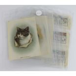 Silks, American Tobacco Co, 2 complete sets in pages, sets being - Domestic Animals Heads (G size) &