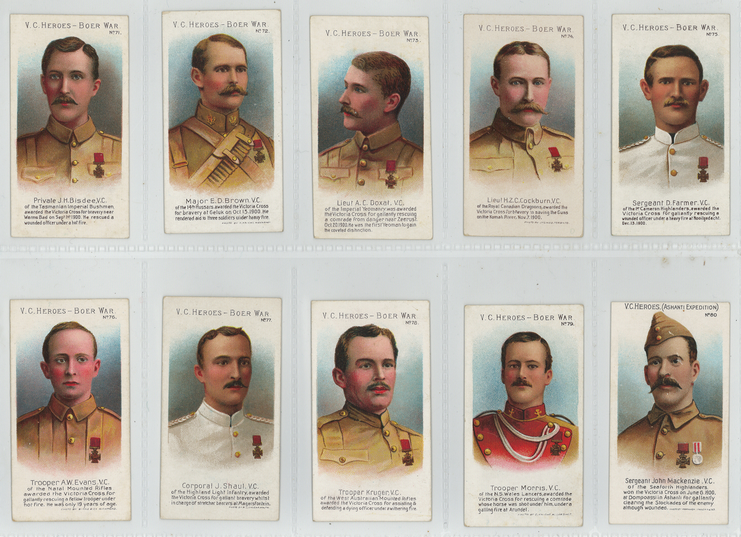 Taddy - VC Heroes Boer War (61-80), complete set in pages, G - VG cat value £600 - Image 4 of 5