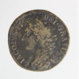 Ireland, James II Jacobite War "gunmoney" Halfcrown large size Dec 1689, Fine with porosity.