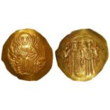 Byzantine gold hyperpyron / nomisma of John II Comnenus, 1118-43, 4.41g, BMC 2 p.558, 20-30. EF