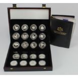 British Commonwealth Silver Proofs (24) HM Queen Elizabeth the Queen Mother set by MDM Crowns