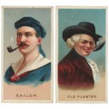 Allen & Ginter U.S.A. - World's Smokers, complete set in large pages, fronts VG, 1 back with