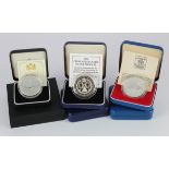 GB & Commonwealth cased silver proof and BU crown-size coins 1977-2017 (6)