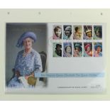 Guernsey £25 gold proof 2000 Queen Mother's Centenary FDC housed in a Mercury coin & stamp cover.