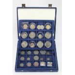 GB & Misc. (36) 17th-20thC assortment, including silver. Housed in a Westminster case.