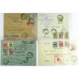 Iran Air Mail interest - 1927 Airmail cover to Germany, 1928 First Flight cover Teheran - Buchir,