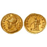 Becker Forgery of an Emperor Posthumus gold aureus, Providentia type, 19thC, 6.92g, Becker dies