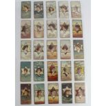 American Tobacco Co, U.S.A. - Beauties, Star Girls (type set back), complete set in a large page,