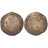 Charles I halfcrown mm. Crown, 15.00g, S.2773, toned GF