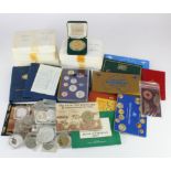 Australia: Proof sets, mint sets, coin & banknote wallets, commemoratives, medals, misc. coins,