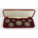 Victoria (Jubilee) Specimen Set, a modern case containing 7 coins, Crown to Threepence, a mixture of