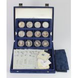 British Commonwealth Silver Proofs (17) 1993 housed in a Westminster case (Royal Family) with some