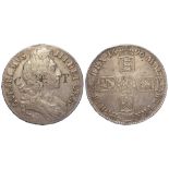 Crown 1696 Octavo, third bust, S.3472, nVF, engraved 'C * P' obv.