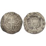 Commonwealth Halfcrown 1651(?) mm. Sun, S.3215, porous Fine.