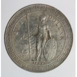 British Empire Trade Dollar 1908 B, nEF, light marks. (Issued for use in Hong Kong, Shanghai,