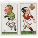 Hignett - Football Caricatures, complete set in pages, VG, cat value £250