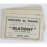 France - seven booklets containing 20 labels (vignettes) of French views of Overseas Territories,