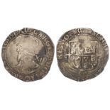Charles I shilling mm. (P) (under Parliament), S.2800, 5.71g, GF