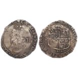 Charles I shilling mm. (P) (under Parliament), S.2800, 5.67g, VF