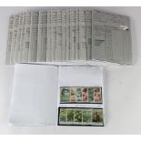 Club book remainders (20) containing mint / used World stamps with many CW. Very high cat val and