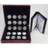 The Vice-Admiral Lord Nelson Collection. The 24 coin set of World Silver Crown-sized 2007 comprising