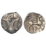 Ancient British Iron Age Celtic silver unit of the Iceni, ANTED type, early to mid-1stC AD, S.441,