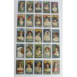 British American Tobacco Co - Beauties, Water Girls, complete set in large page, G - VG cat value £