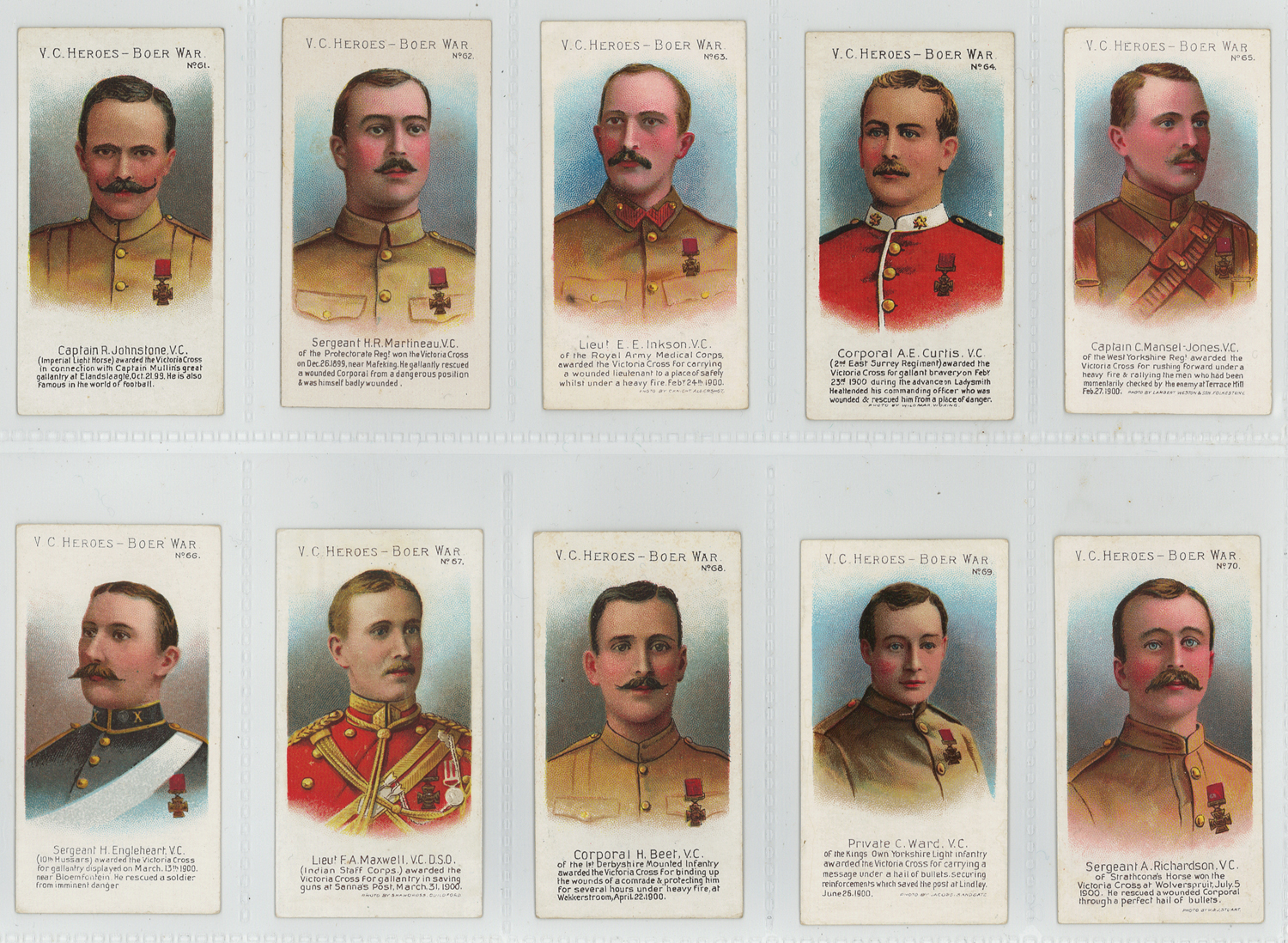 Taddy - VC Heroes Boer War (61-80), complete set in pages, G - VG cat value £600 - Image 2 of 5