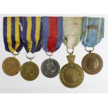 Ethiopia a mounted unusual group of 5x medals with UN Congo medal