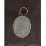 German boxed 3rd Reich West Wall Medal (Deutsches Schutzwall-Ehrenzeichen). Given to those who