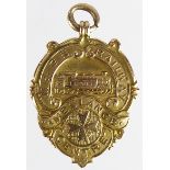 Railway related - Midland & Great Northern Railway Ambulance Centre heavy 9ct. Gold medal. Weight